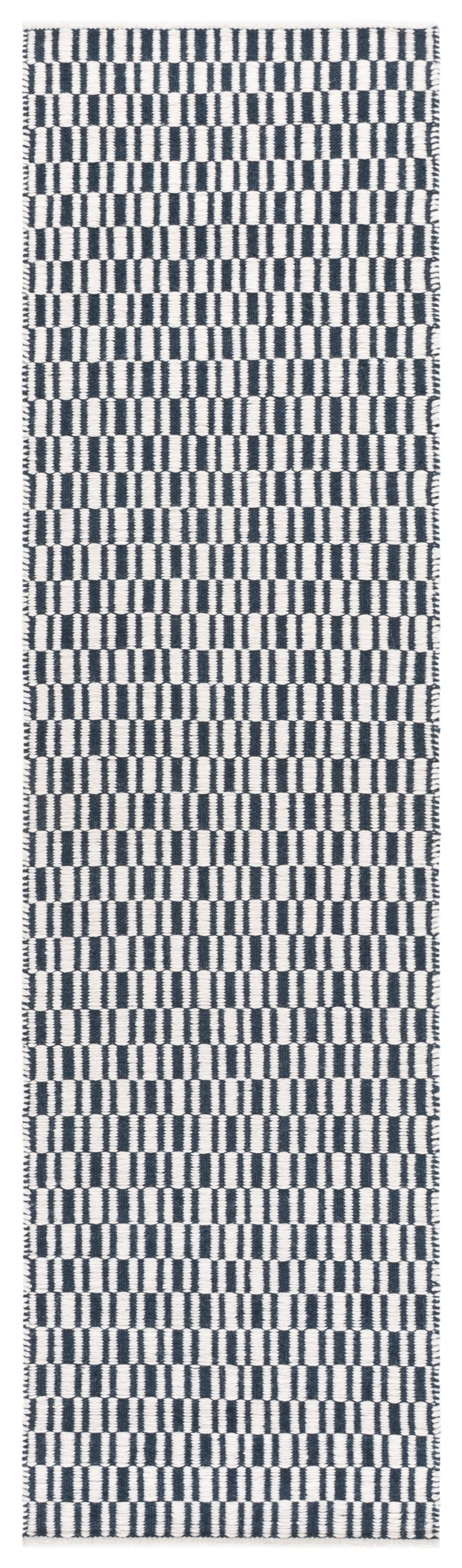 Safavieh Vermont Osmond Solid Color Runner Rug, Navy/Ivory, 2'3" x 9'