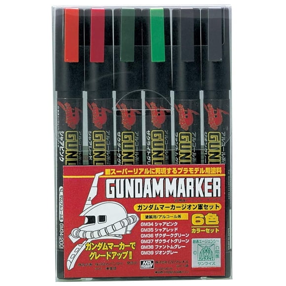 Set de rotuladores GSI Creos Gundam Zeon (6 rotuladores)