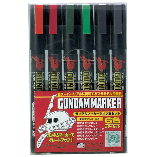 Set de rotuladores GSI Creos Gundam Zeon (6 rotuladores)