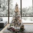 thumbnail image 7 of Vickerman 7.5' x 49" Flocked Atka Pine Artificial Christmas Tree, 3mm LED Color Changing Lights, 7 of 7
