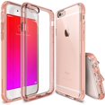 thumbnail image 1 of Ringke Fusion Case Compatible with iPhone 6s Plus, Transparent PC Back TPU Bumper Drop Protection Phone Cover - Rose Gold, 1 of 8