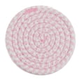 thumbnail image 1 of Anmrize Solid Color Braided Mats, Cotton Absorbent Cup Pads, Everyday Table Decor, Multi-Color Coaster Set, Woven Cotton Round Coasters, Solid Color Braided Drink Mats for Casual Home Decor, R, 1 of 6