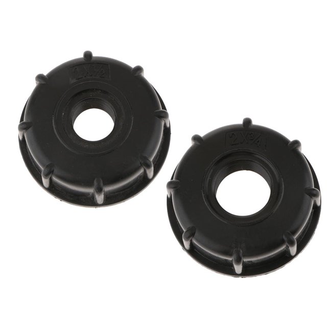 Adaptadores para de agua IBC Barriles de toneladas litros, accesorios de accesorios para barriles IBC Rosca de 60 mm para 1/2, Yotijar Adaptador de roscas gruesas ibc