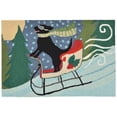 thumbnail image 1 of TransOceanImports 7FP8S156444 Frontporch Sledding Dog Multi Square Pillow, 1 of 1