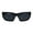 Matte Black Black, variant on Mens Aerodynamic Robotic Futurism Black Plastic Sport Sunglasses Matte Black