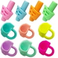 thumbnail image 2 of Pencil Grips, 10pcs Kids Writing Aid Grip Trainer Posture Correction Finger Tool For Kids Preschool Children Lefties Or Righties, Random Color, 2 of 4