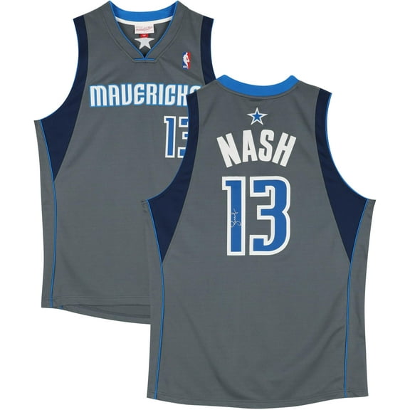 Steve Nash Dallas Mavericks Autographed Mitchell & Ness Grey 2003-04 Authentic Jersey - Fanatics Authentic Certified