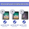 thumbnail image 2 of Case for iPad 6th Generation/iPad 5th Generation (9.7-inch, 2018/2017 Model), iPad Air 2 Case, Hybrid Shockproof Rugged Protective Cover for iPad 9.7 inch with Built-in Kickstand, Black+Blue, 2 of 4