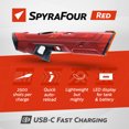 thumbnail image 2 of SPYRA Electric Water Blaster, Outdoor Squirt Gun for Pool Games, SpyraFour, Red, 2 of 9
