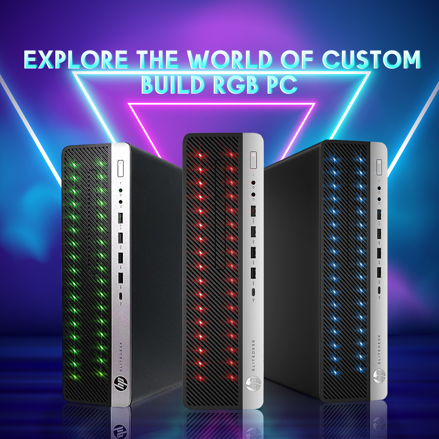 HP EliteDesk 800 G4 SFF RGB Desktop, GeForce RTX 3050 6GB, High