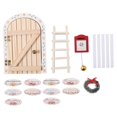 thumbnail image 3 of Kit de puerta de hadas en miniatura de madera para , adorno, manualidad, regalo para fiestas temáticas infantiles, juegos de simulación,, 3 of 9