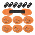 thumbnail image 1 of 6uds Parche Anillo D PVC Unique Bargains Naranja 8cm con Ganchos, 1 of 1