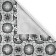 thumbnail image 6 of Ambesonne Black and White Valance & Curtain, Circles Mosaic, 55"x45", Black White, 6 of 6