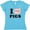 Aqua, variant on Inktastic I Love Pigs Women's V-Neck T-Shirt
