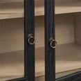 thumbnail image 6 of Bowery Hill Contemporary Storage Display Cabinet in Black Oak, 6 of 11