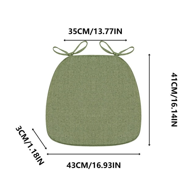 Cojín de comedor de lino y esponja, transpirable, con agarre antideslizante de silicona, ideal para refrescarse en verano en la cocina, la sala de estar o la oficina.