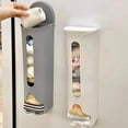 thumbnail image 2 of Trash Bag Dispenser Wall Mounted - Grocery Garbage Bag Holder Plastic Container Stuff Organizer, Wall Mounted Grocery Bag Holder, Wall-mounted No Punching Storage, Storage Rack, 2 of 7