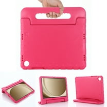 ELEHOLD Rugged Stand Case for Samsung Galaxy Tab A9 Kids Friendly EVA Full Body Protective Handle Grip Kickstand Shockproof Case for Samsung Galaxy Tab A9 8.7" 2023,Rose