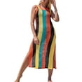 thumbnail image 2 of Liacowi Women Crochet Bikini Cover Ups Knitted Long Dress Casual Sleeveless Beach Tank Dress Bathing Suit, 2 of 9