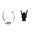 thumbnail image 1 of Portabotellas de vino,Soporte para botellas de vino,soporte para botellas de vino,estante de hierro,Estatua del gesto de la roca,Estatuas y figuras de dedos con gestos de música, 1 of 8