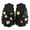 Black, variant on Kids Bubble Slides with Charms Boys Girls Funny Lychee Bubble Slippers Soft Massage Golf Ball Shoes Non-Slip House Slippers for Shower Bedroom Beach Pool