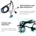 ITSELFER Car 12V H4 Headlight Fix Dim Light Relay Wiring Harness System