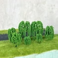 thumbnail image 2 of Miniature Willow Tree Model Set of 2 Mixed Sizes 65 to 95mm DIY Landscape Accessory for Diorama Train Layout School Craft, 2 of 3