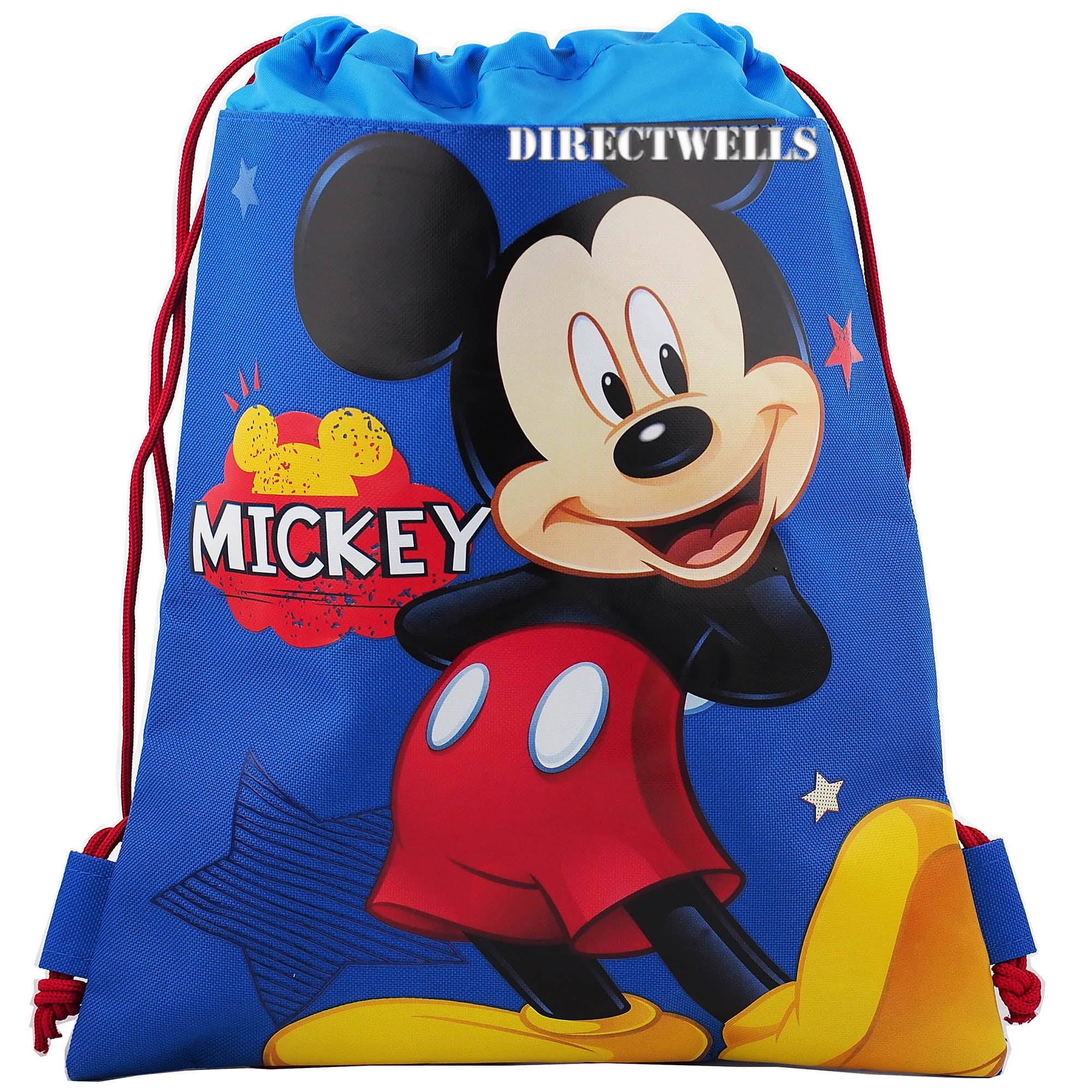 Mickey Mouse Character Licensed Blue Drawstring Bag