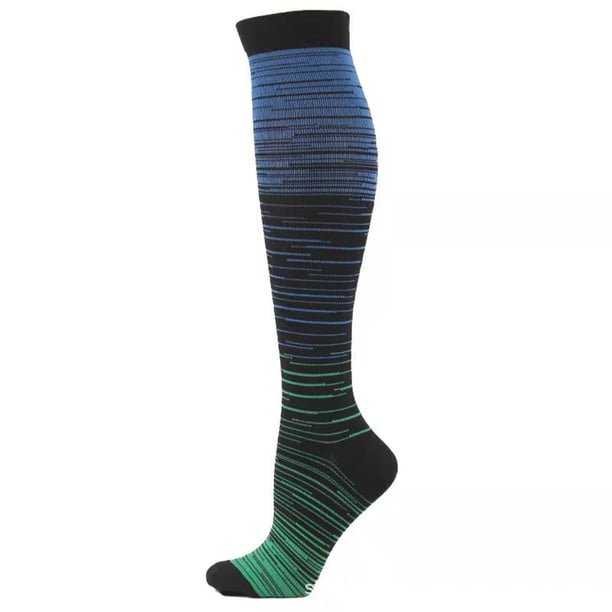 Calcetines de nailon con degradado de color para hombre y mujer