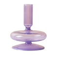 thumbnail image 1 of (Single layer-Purple) Simple and creative glass vase candle holder, 1 of 14