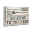 thumbnail image 4 of Stupell Industries Rustic Welcome Lake Oars Typography Painting Gray Framed Art Print Wall Art, 24 x 16, 4 of 10