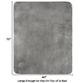 thumbnail image 2 of PETMAKER 60x70-Inch Reversible Sherpa Fleece Waterproof Dog Blanket (Gray), 2 of 8