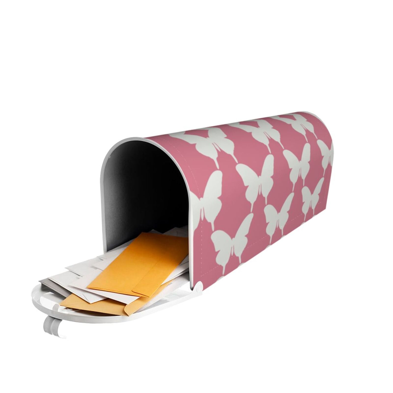 Logiee Butterfly 2 Print Post Letter Box Wrap Decor, Mailbox Cover Suitable for Standard Mailbox and Large Size Mailbox,Outdoor Yard Decoration-21x18 in