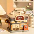 thumbnail image 2 of Little House Coin Bank Piggy Bank Safe Paper Money Coin Storage Can Ornament for Paper Money and Coin Storage, 2 of 3