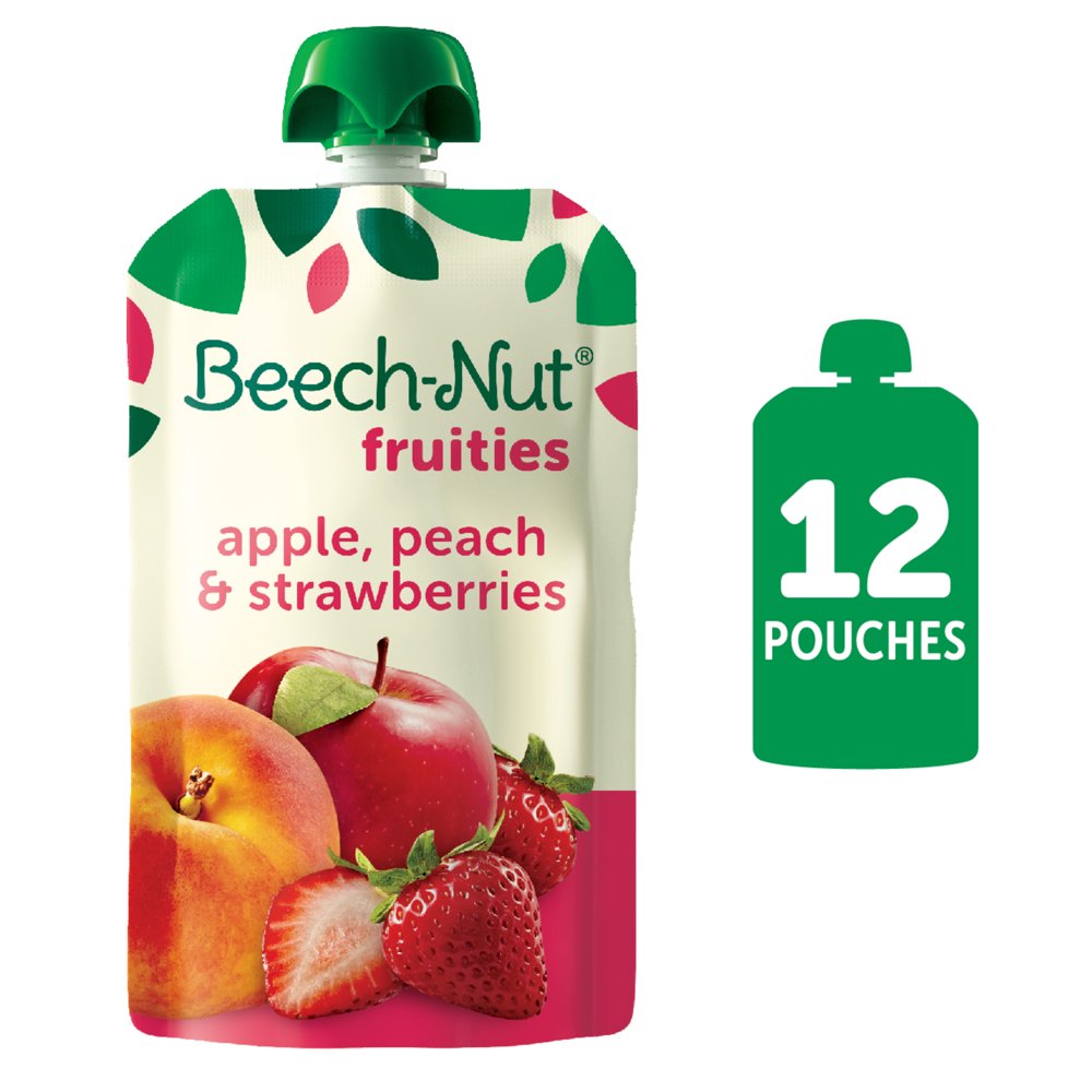 (12 Pack) BeechNut Fruities Stage 2, Apple Peach
