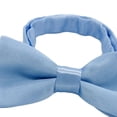 thumbnail image 3 of Pajaritas ajustables para niños, de poliéster, de color liso, versátiles, preatadas. Azul claro, 3 of 9