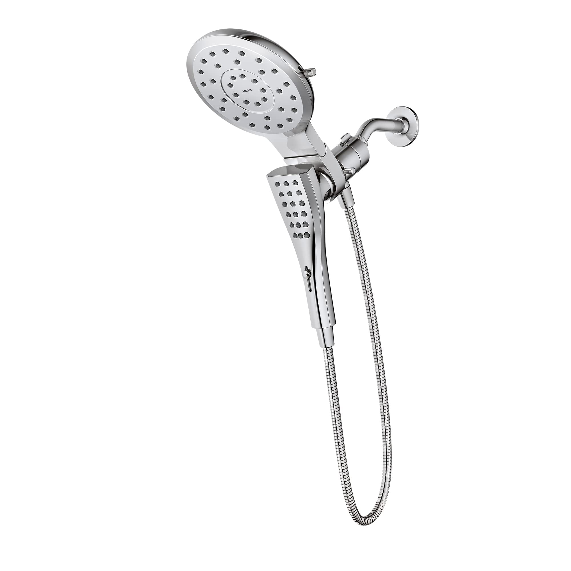 Moen Verso Chrome Rain Shower Head and Detachable Handshower Combination with Infiniti Dial and Magnetix Docking System 60 Hose 220C2 Walmart