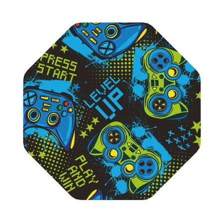 

Matuu Play Game for Cup Coasters Set of 6 Leather Coasters Desk Coasters for Office Measures 4” x 4” Octagon