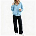 thumbnail image 4 of Women’s Hooded Button Down Knit Cardigan, Long Sleeve Knit Outerwear Sizes S-3XL, 4 of 4