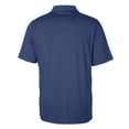 thumbnail image 3 of Men's Cutter & Buck  Blue Omaha Storm Chasers Forge Pencil Stripe Stretch DryTec Polo, 3 of 3