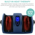thumbnail image 4 of GJWL Heated Shiatsu Foot Massager for Pain Relief, Plantar Fasciitis, Neuropathy, Blood Circulation w/Compact Design - Navy Blue, 4 of 8