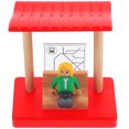 thumbnail image 4 of SHISUYAN 1 Set Wooden Railway Track Accessory Mini Station Platform Model Kids Early Educational Building Toy, 4 of 9