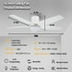 thumbnail image 5 of Vagizm Ventilador de Techo Empotrado de 42 Pulgadas con Luz - Ventilador de Techo Moderno de 5 Aspas para Sala de Estar y Recámara - Motor CC Silencioso - Regulable - Función Reversible - Blanco, 5 of 8