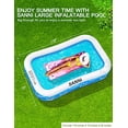 thumbnail image 3 of Sanni Inflatable Swimming Pool,118" X 72" X 22" Family Full-Size Kiddie Pools, Inflatable Lounge Pool for Kiddie, Kids, Adult, Infant, Toddlers for Ages 3+,Outdoor, Garden, Backyard, 3 of 7