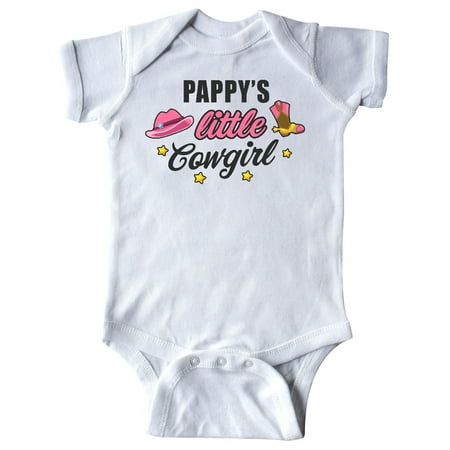 

Inktastic Pappys Little Cowgirl with Cowgirl Hat and Boots Gift Baby Girl Bodysuit