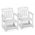 thumbnail image 6 of Ciokea Outdoor Dining Chairs Set of 2 Patio Chairs HDPE Outdoor Furniture All-Weather Backyard Garden Poolside White, 6 of 6
