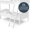 thumbnail image 4 of Storkcraft Lenox Classic Convertible Twin Bunk Bed for Bedroom White, 4 of 11