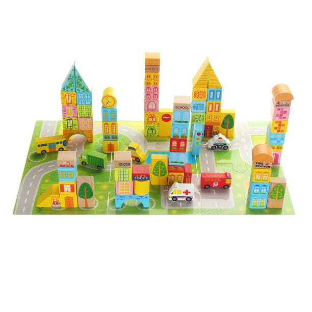 100Pcs City Traffic Building Blocks Bricks Kit Kids Children