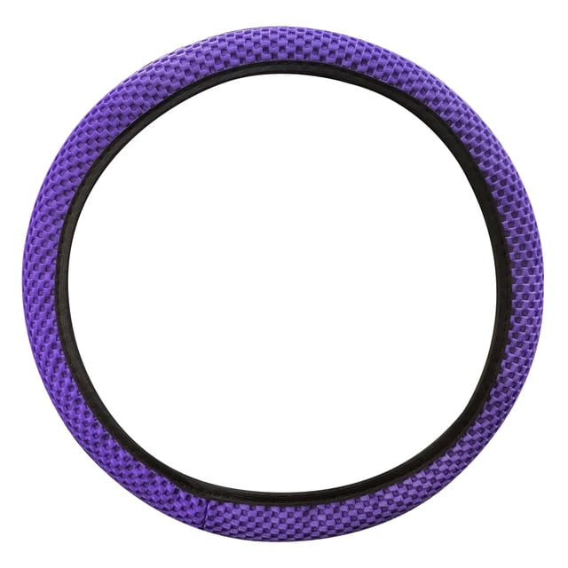 15" Dirección Cubierta de la rueda Estirar Malla Tela Cubierta para Coche Morado