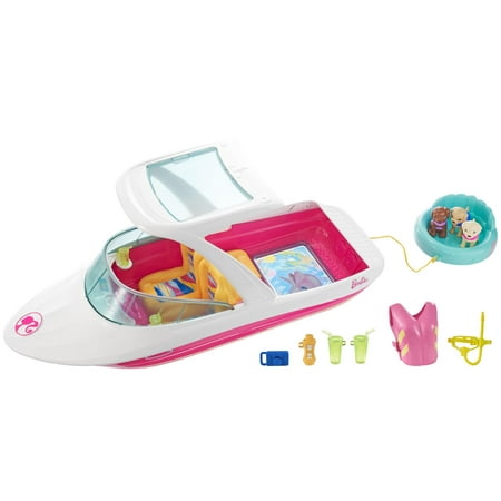 Barbie Dolphin Magic Ocean View Boat with 3-Puppies &